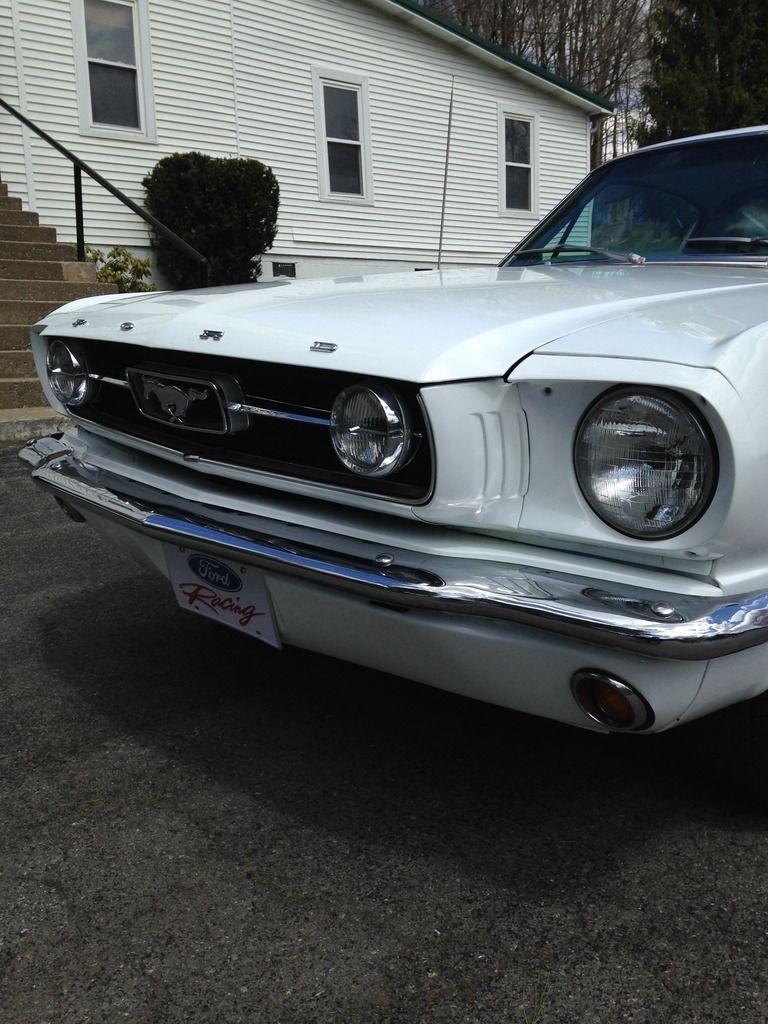 1966 Ford Mustang Fastback White Pony