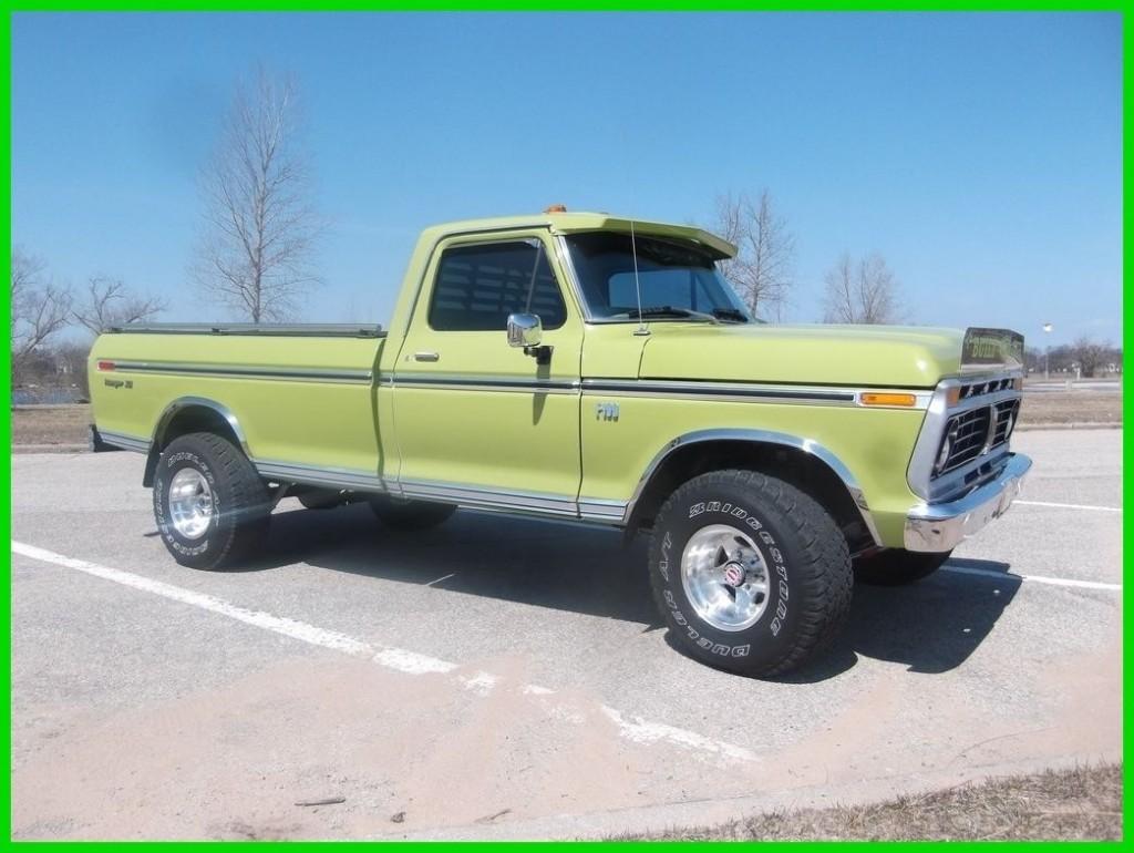 1975 Ford F 100 Ranger XLT 390 V8, 4WD, Pickup Truck