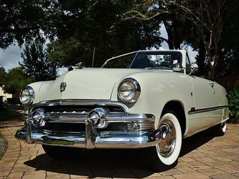 Simply Stunning 1951 Ford Custom Convertible 239ci Power top for sale