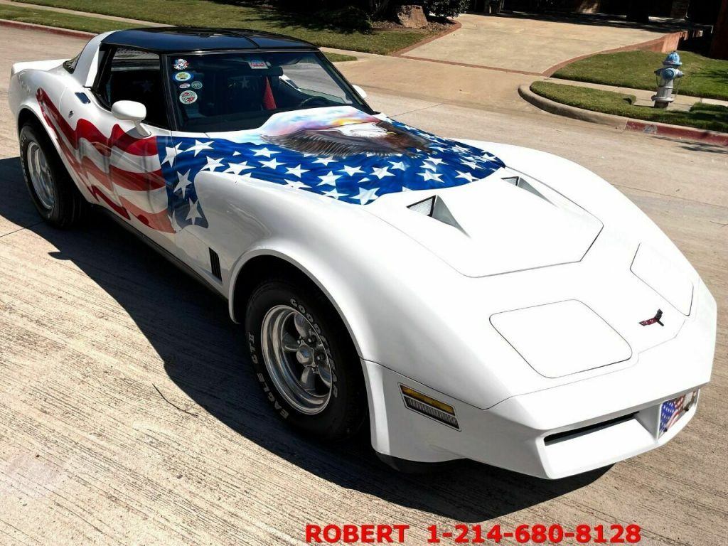 1981 Chevrolet Corvette 1 of a kind Patriotic American Flag Car
