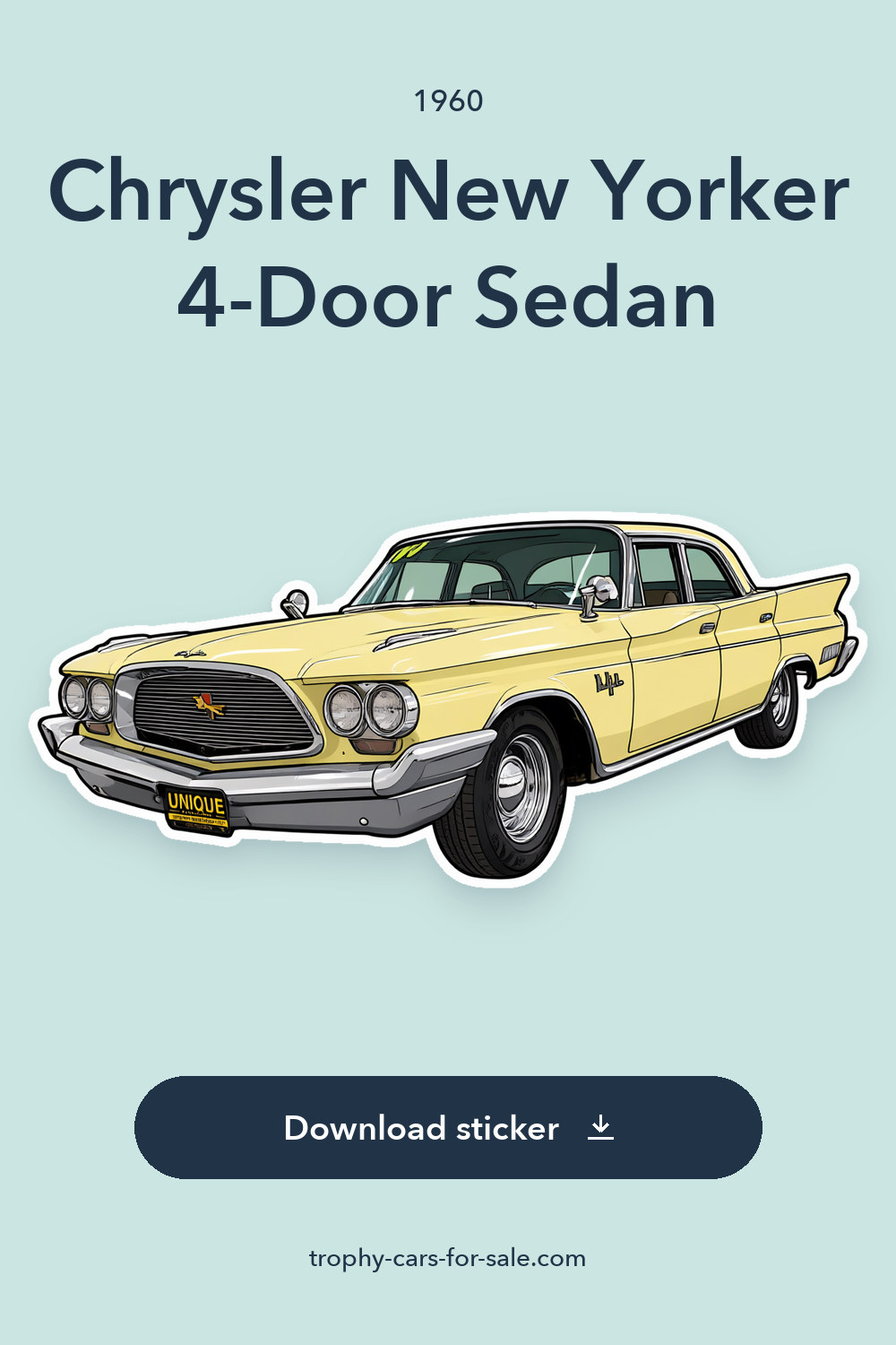 1960 Chrysler New Yorker 4-Door Sedan sticker preview