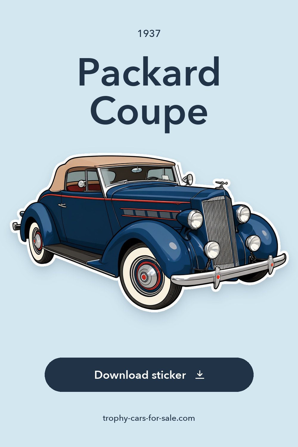 1937 Packard Coupe sticker preview