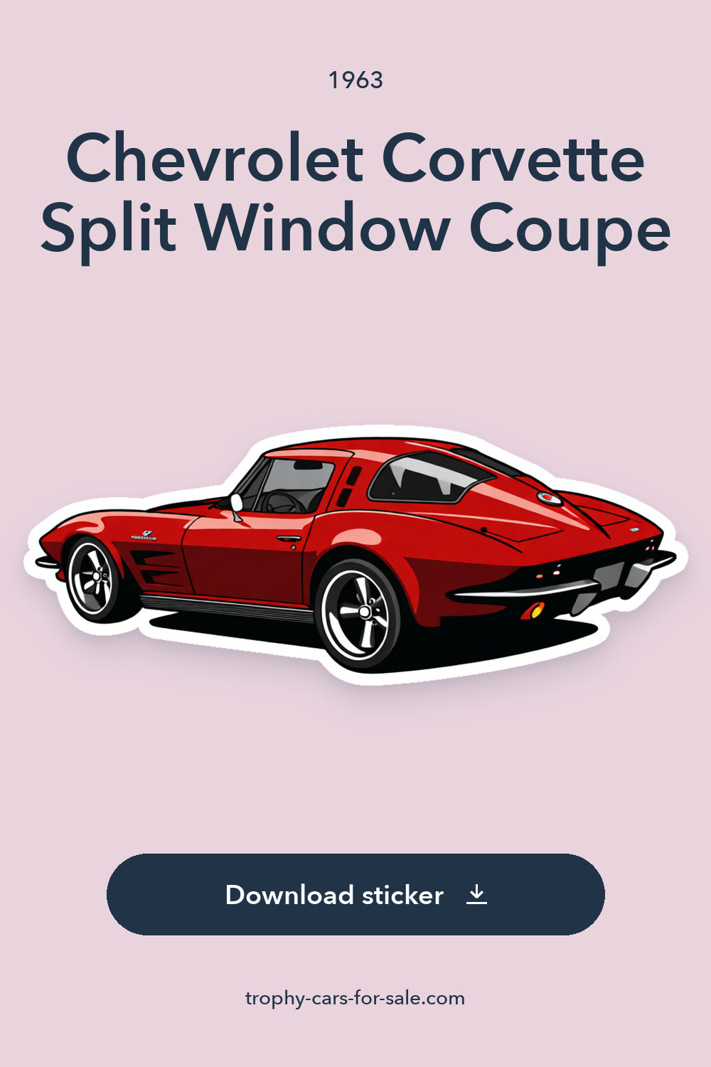 1963 Chevrolet Corvette Split Window Coupe sticker preview