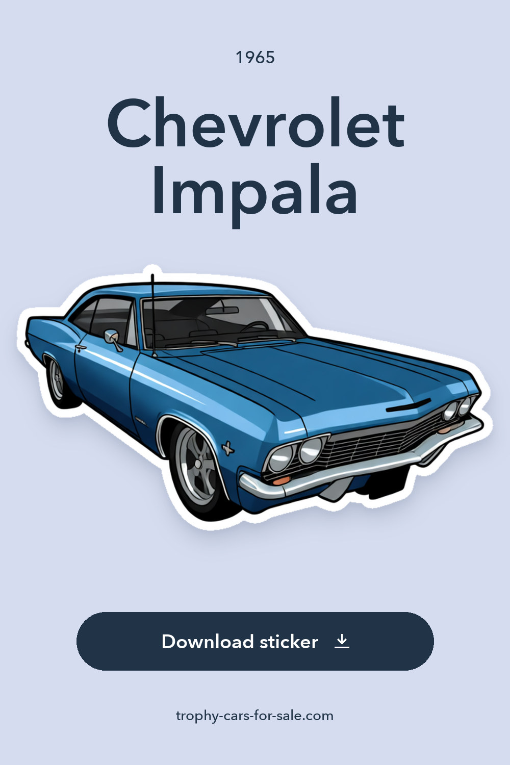 1965 Chevrolet Impala – Show Quality PRO Touring Build 454 Engine sticker preview