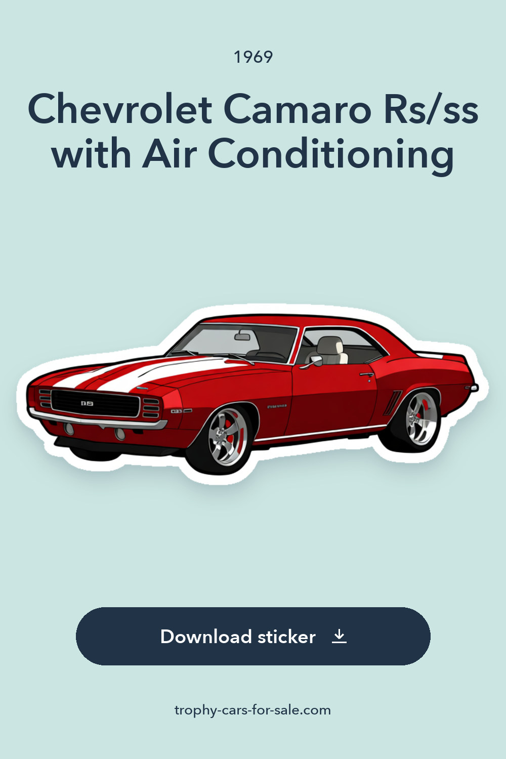 1969 Chevrolet Camaro Rs/ss with Air Conditioning sticker preview